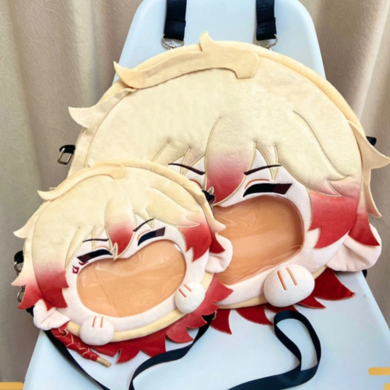 

В наличии Honkai Star Rail Game Mydei Peripheral Косплей Плюшевая сумка Laugh Face Прозрачный рюкзак Itabag Аниме Сумка на плечо Подарок