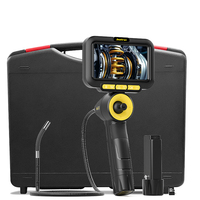 4-Way Articulating Endoscope Joystick 360° Rotation Camera 5’’ Screen HD1080P 6.2MM Car Inspection Borescope With 32GB TF Card