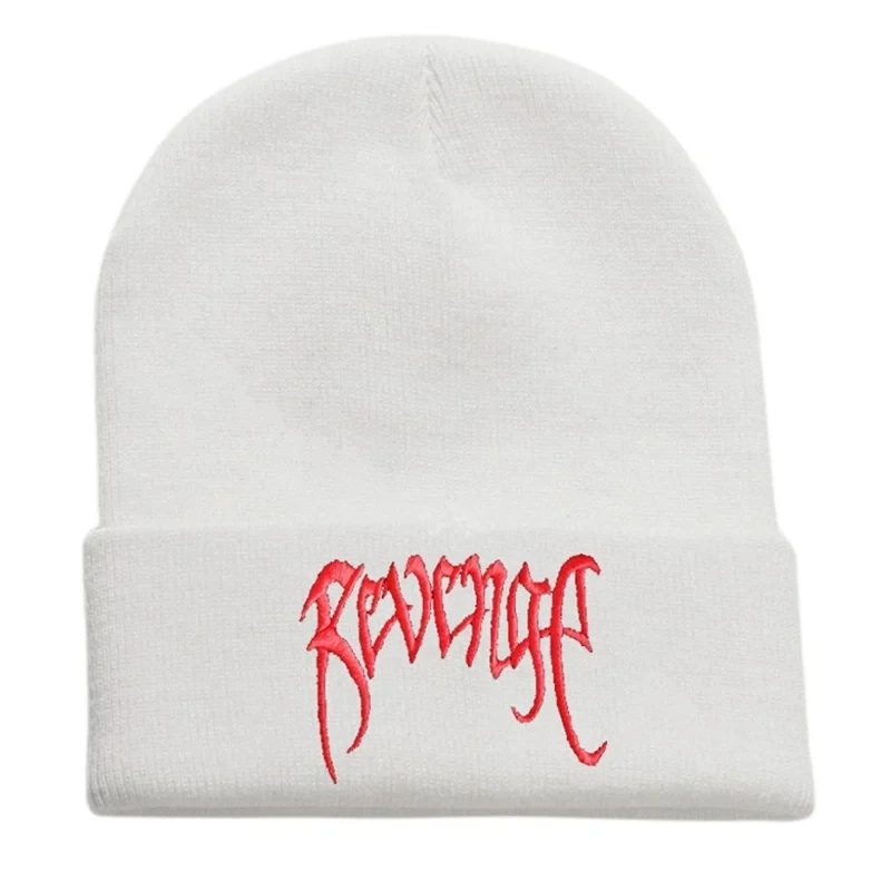 Autumn Winter Embroidery Knitted hat Casual Outdoor Windproof Warm Beanie Knit Cold Caps for Men Women