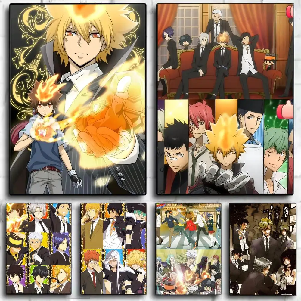 anime action H-HITMAN REBORN! Poster Wall Art Print Poster Decorative Mural Home Decor Gift Unframed