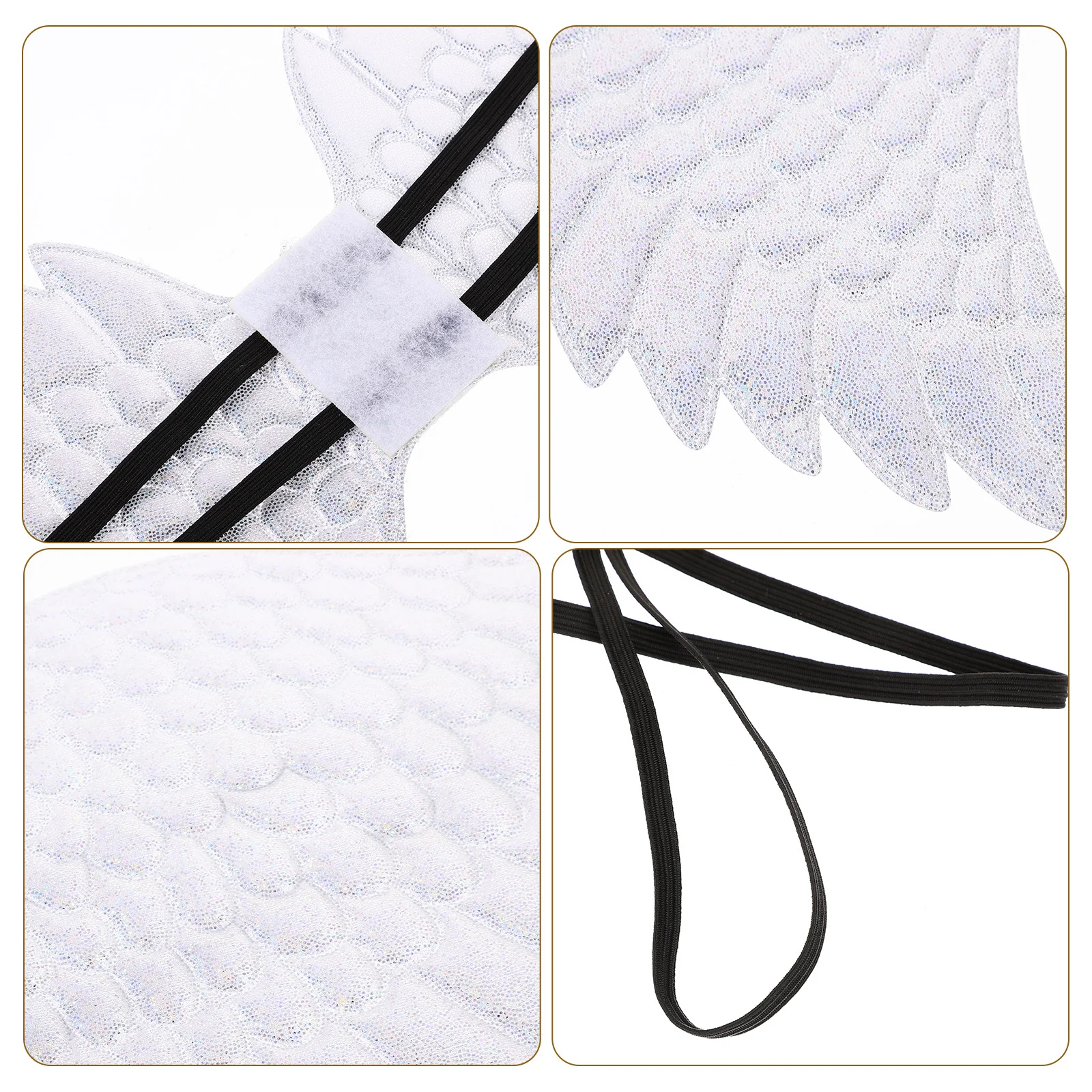 

2Pcs Angel Wing Prop Large Size Beautiful Design Stage Performance Party Cosplay Accessory for Halloween Christmas Ball