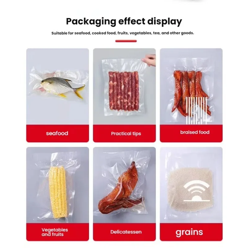 Programmable Automatic Food Vacuum Sealer with Digital Control for Fresh Cooked Food Preservation in Restaurant Central Kitchen