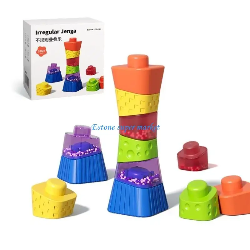 090B Criança Criando Educacional Education Blocks Irregular Blocks Blocos brinquedo para crianças empilhando o brinquedo