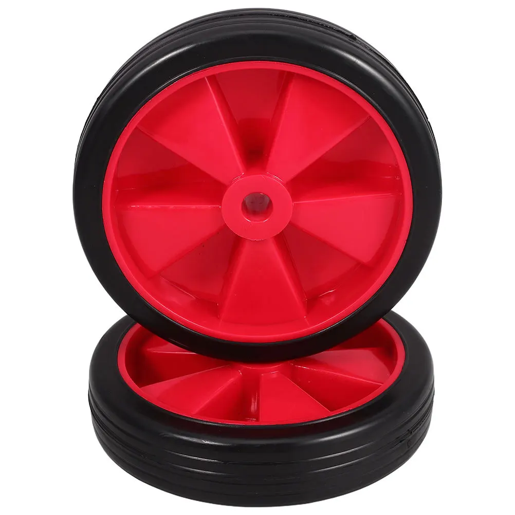 2pcs Air Compressor Wheels Replacement Rubber Plastic Caster For Pneumatic Pump Enhanced Load Capacity Smooth Mobility Durable