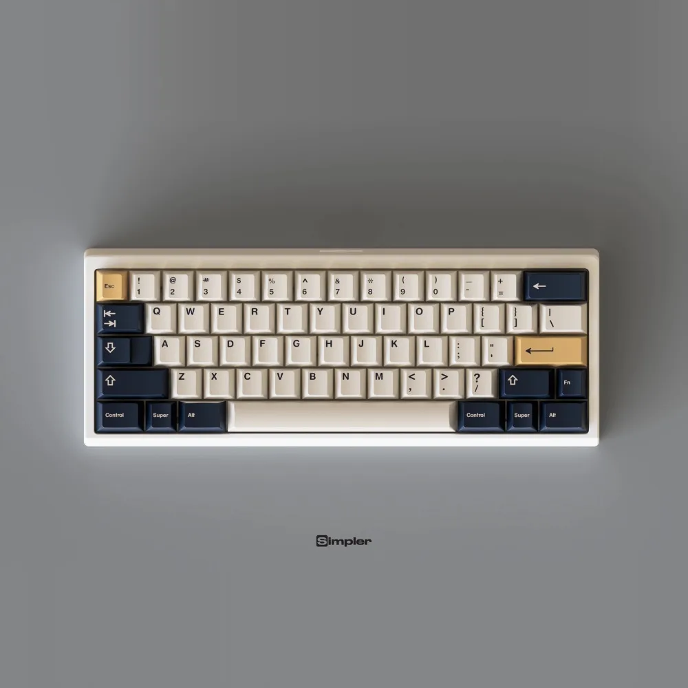 Simpler60 Customized Keyboard Kit RGB Hot Swap Aluminum VIAL Ergonomic Mechanical Keyboard Kit PC Game Office Accessories Gift