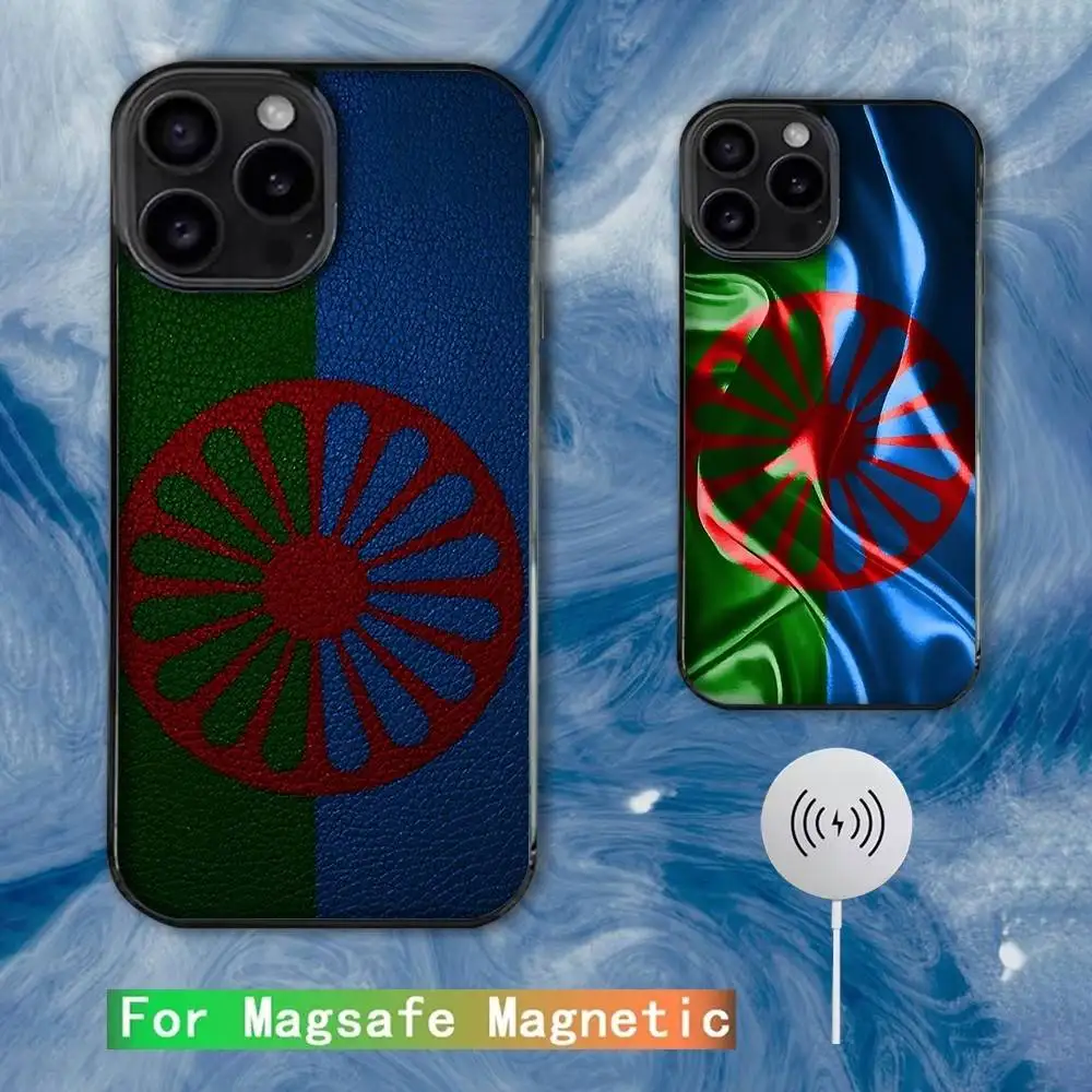 

Gypsy Romani Roma Flag Phone Case For iPhone 16e,16,15,14,13,12,11,Plus,Pro,Max,Mini Magsafe Magnetic Wireless Charging