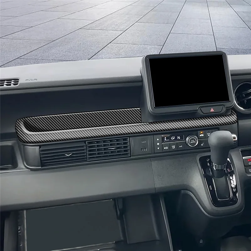 BB AT-Car Dashboard Decorative Panel Co-Pilot Tray Rack Trim Stickers Center Console Trim For Honda N-BOX RHD