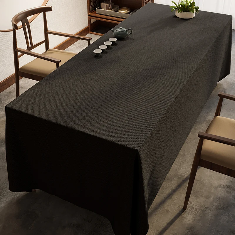 

B96 style waterproof tablecloth gray Zen conference table Wang Tao