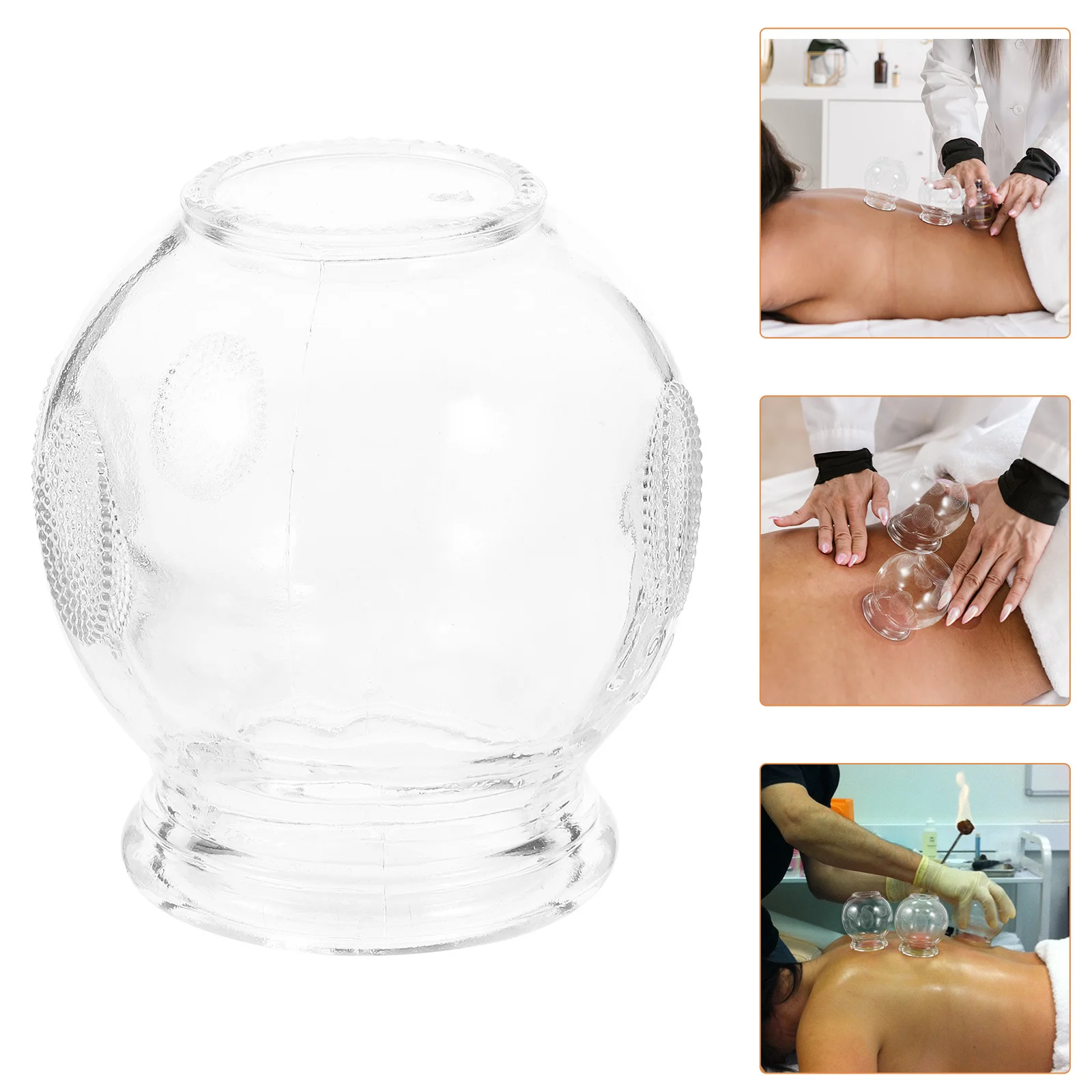 Frascos de ventosas de vidrio grueso, tazas anticelulíticas, herramienta de terapia al vacío, seguro, duradero, fácil de usar, suministros de masaje corporal, 8 Uds.