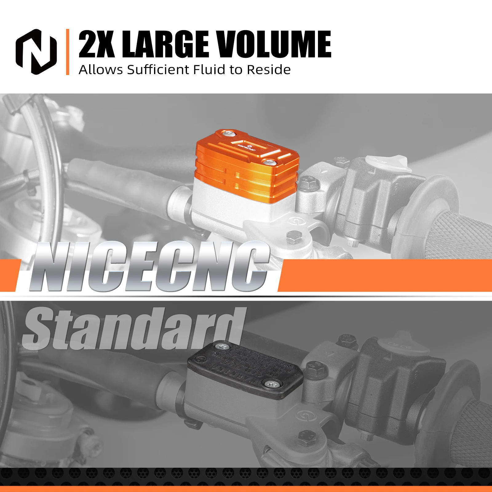 NICECNC مخلب الفرامل أسطوانة رئيسية خزان زيت السائل كوب ل KTM SX 125 SX 150 SX-F 350 SXF 450 EXC-F 350 EXCF 500 2013-2024