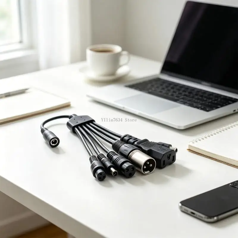  6 Port USB Power Charging Extension Cord For Travel Business Use With Overloads Protections Feature
