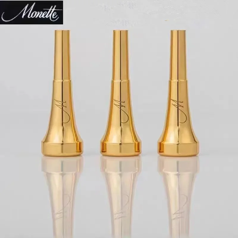 

Monette Bb Trumpet Mouthpiece 7C 5C 3C 1.5C Size Pro Silver/Gold Plated Copper Musical Brass Instruments Trumpet Accessories