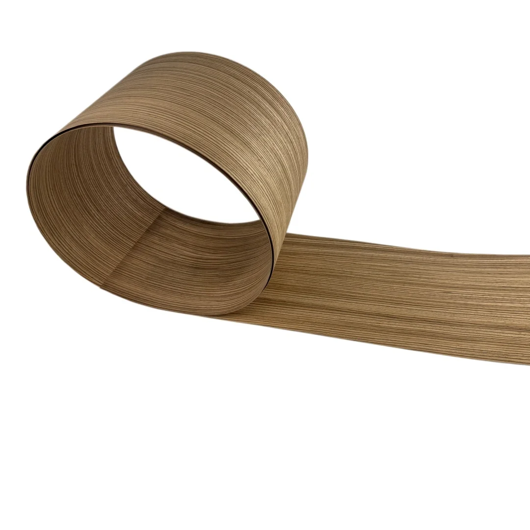 Natural Zebrawood Veneer 0.5mm, Suitable for Instrument Making, Guitar Top Veneering, and Furniture Repair, Size 250x20cm