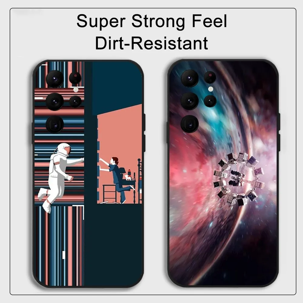 Interstellar Film  Phone Case Samsung S series s20 s21 s22 s23 s24 FE Plus Ultra TPU Soft to Skin-friendly case