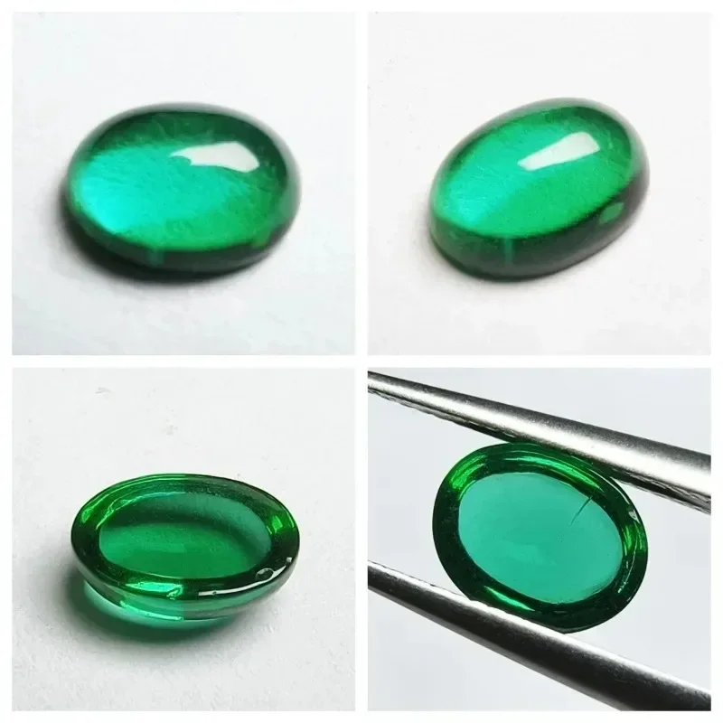 

Laboratory Gemstone Zambian Emeralds Hydrothermal Hand Cut Multiple Shapes With Cracks Inclusions Inside Selectable Certificate