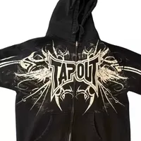 American Retro Streetwear Harajuku Hip Hop Graphic Open Cardigan Casual Sportswear Jacket for Men Spring Autumn Season