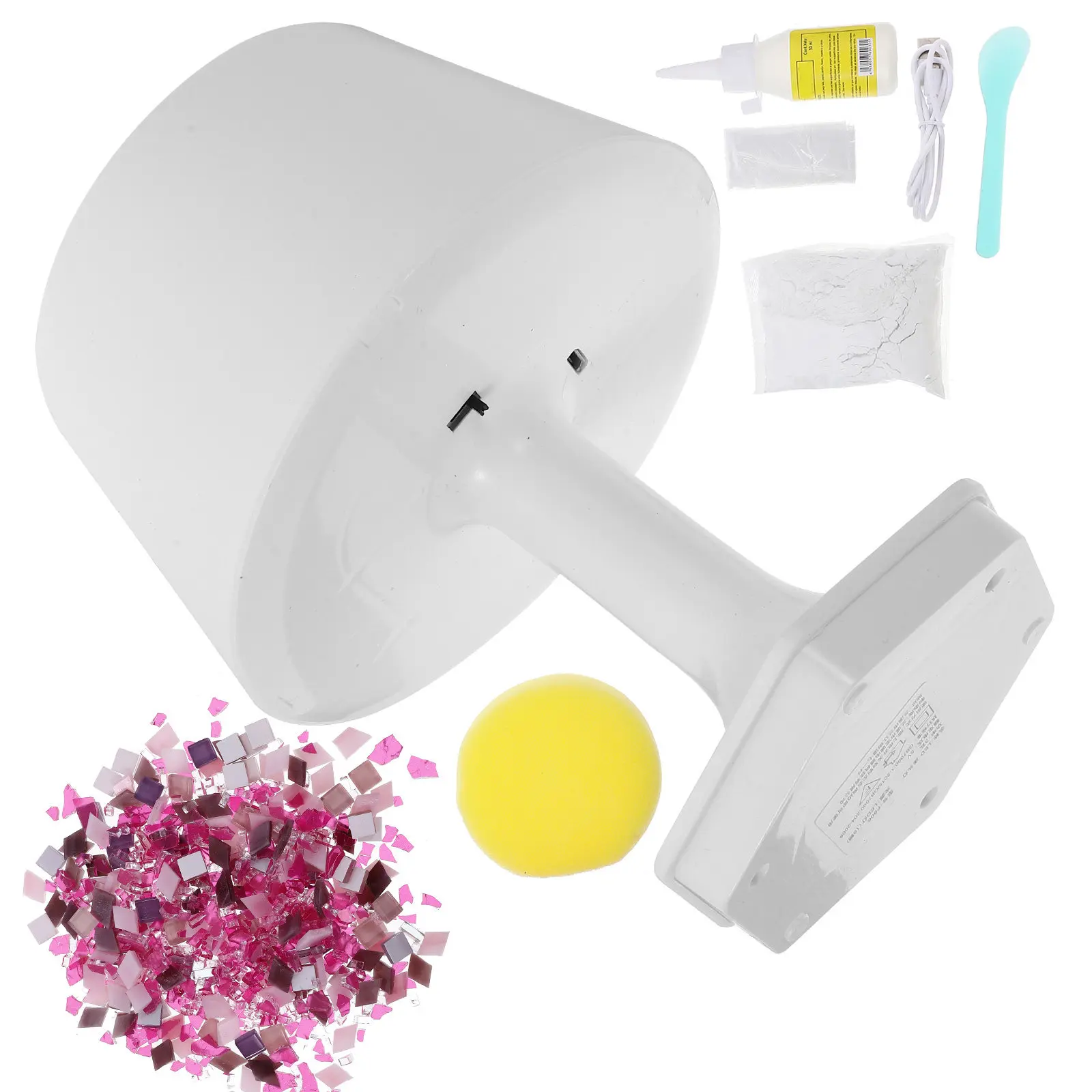 1Set Table Lamp Kit DIY Mosaic Style Handmade Desk Lamp Making Material for Creative Lighting Decoration Craft Supplies