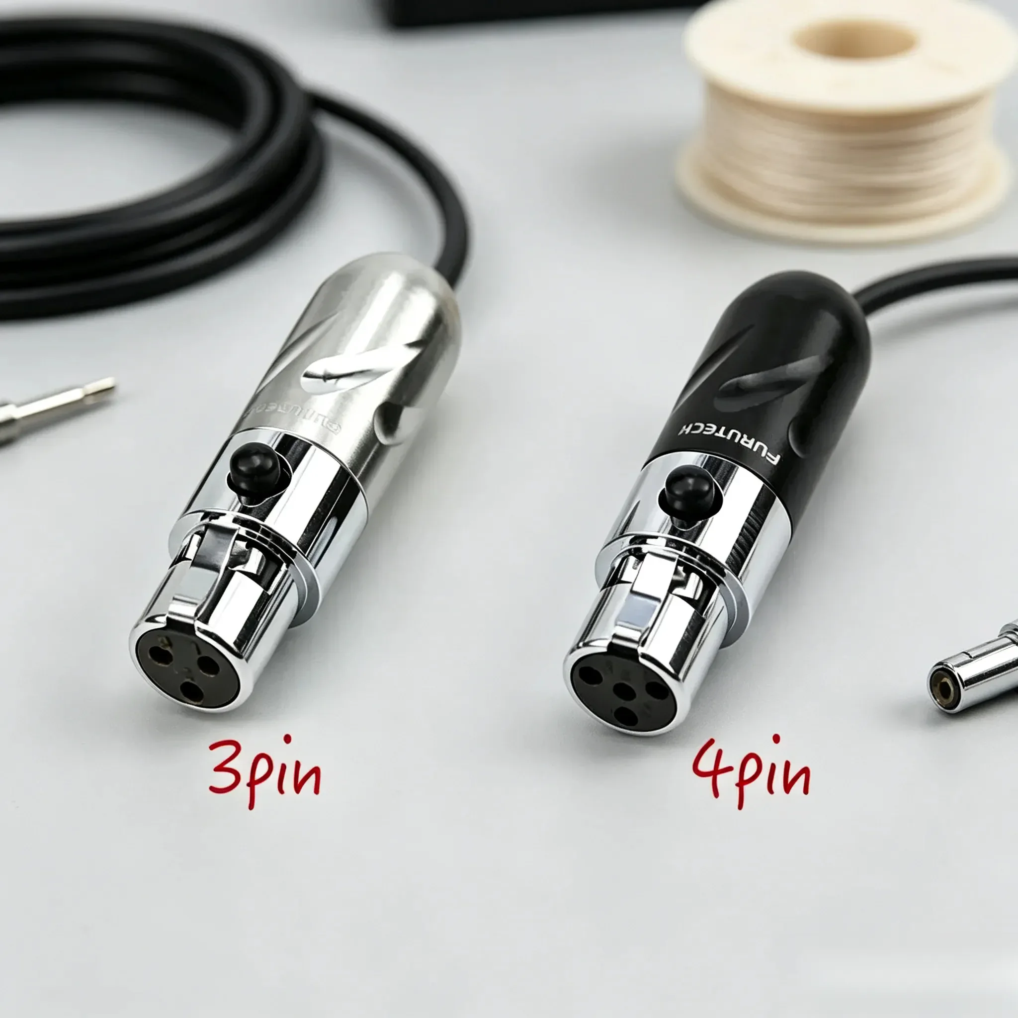 Suitable for K712 DT1990 AB-1266 LCD4 HD490Pro Mini XLR Connector 3Pin 4Pin Earphone Plug
