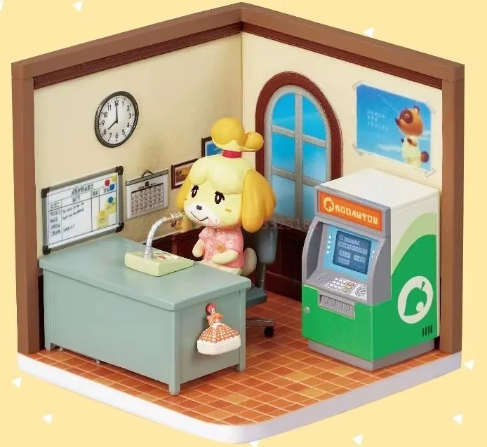 Nowa kolekcja figurek Re-Ment Animal Crossing Happy Room Blind Box, mini figurki, ozdoby na biurko, prezenty urodzinowe dla dzieci, zabawki
