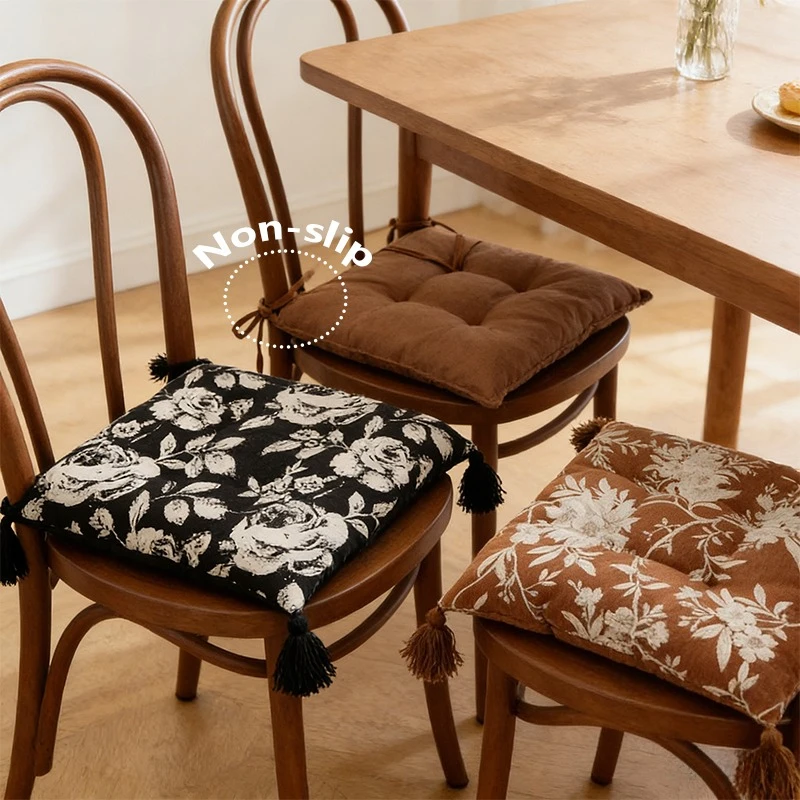 

Bohemian Snowy Neil Cushion Soft Silk Cotton Filled Non Slip Chair Cushion Straightening Suitable for Living Room and Office