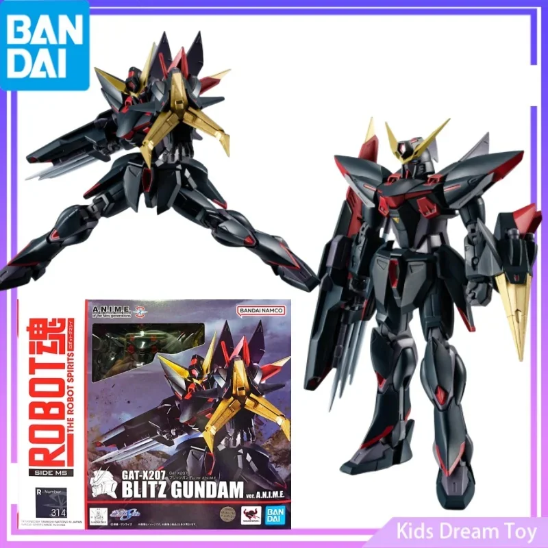 

Bandai in Stock Original Robot Soul GUNDAM Anime Figures GAT-X207 BLITZ GUNDAM Action Figures PVC Collectible Model Toys Gifts