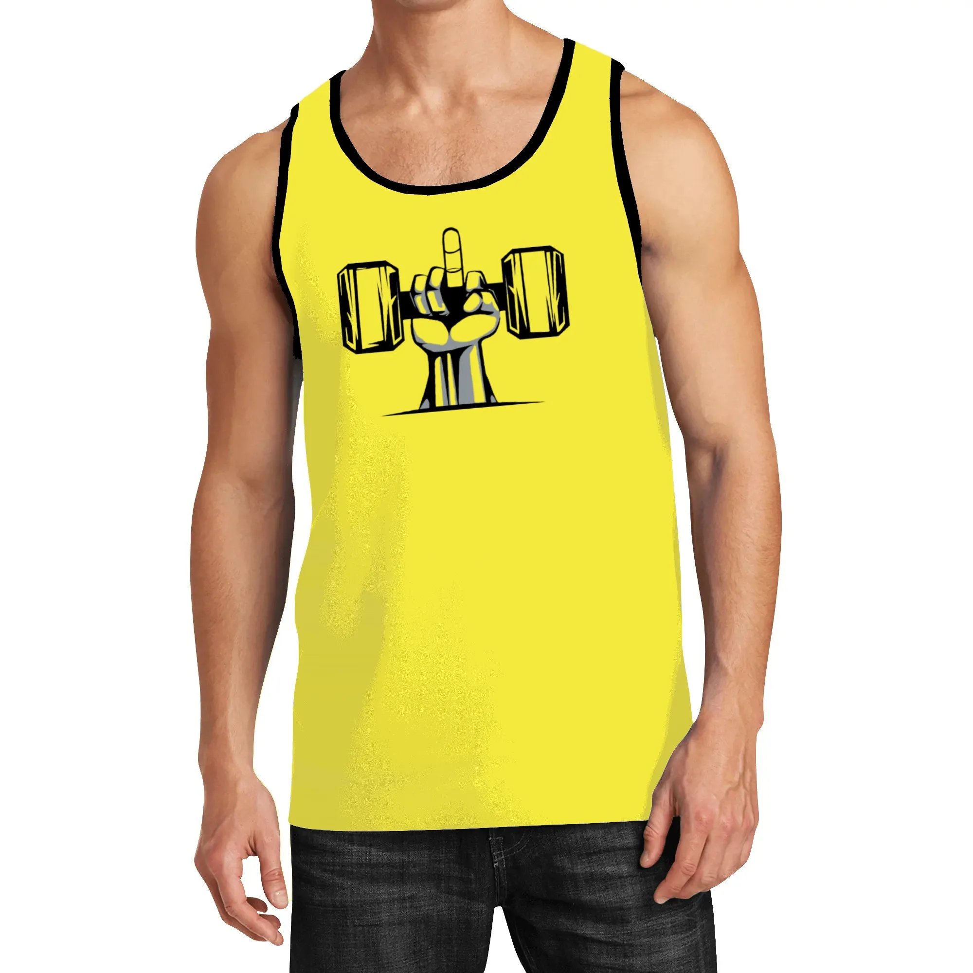 New Fun 3d Printed Vest Fashion Fun Sleeveless Adult Men Kids Casual Street Style Macho Fitness Thin T-shirt Summer Beach Top