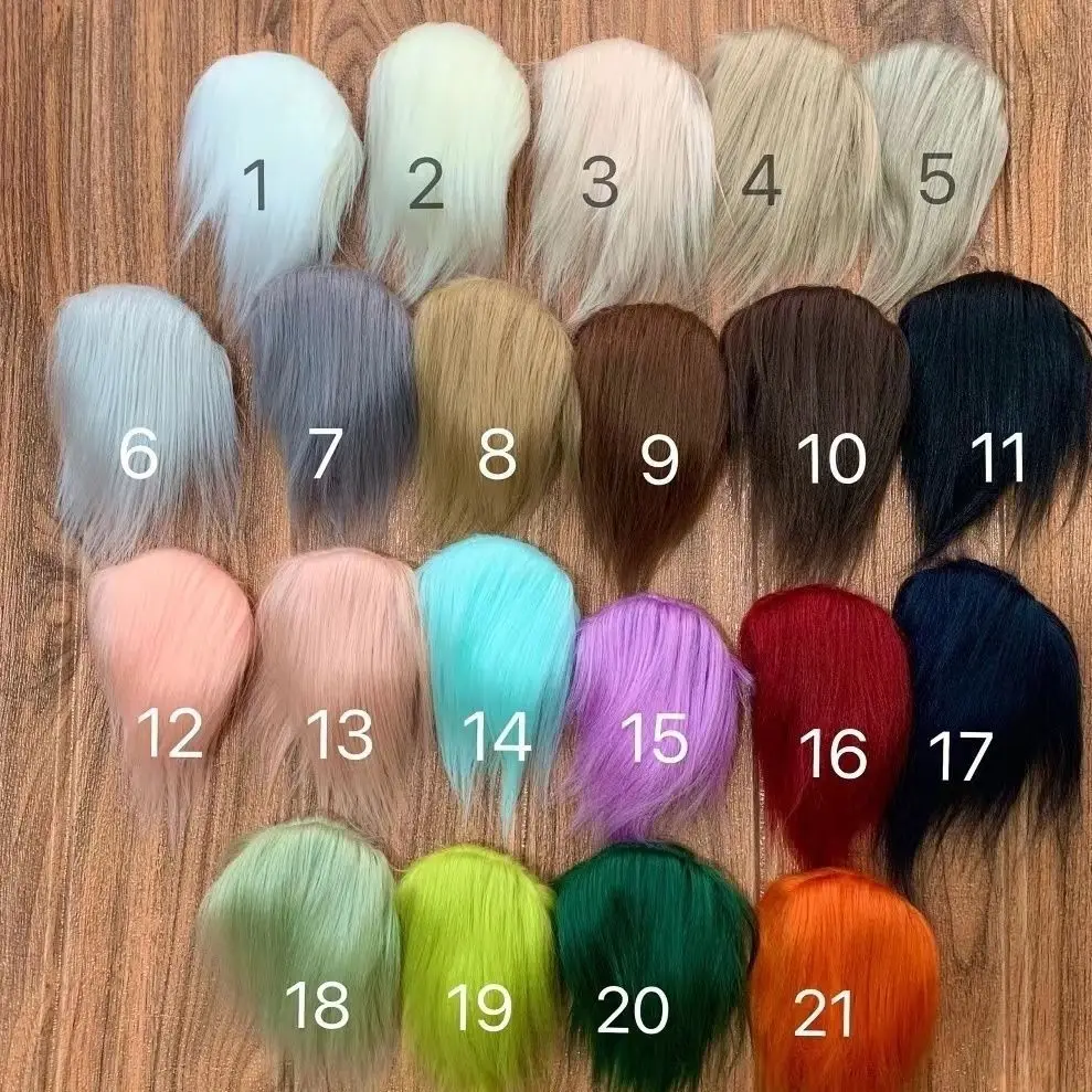 New Doll Wig for 1/6 1/4 1/8 Bjd Ob11 Doll Hair Diy Girl Toys Dress Up Birthday Gift Fashion Doll Accessories, No Doll