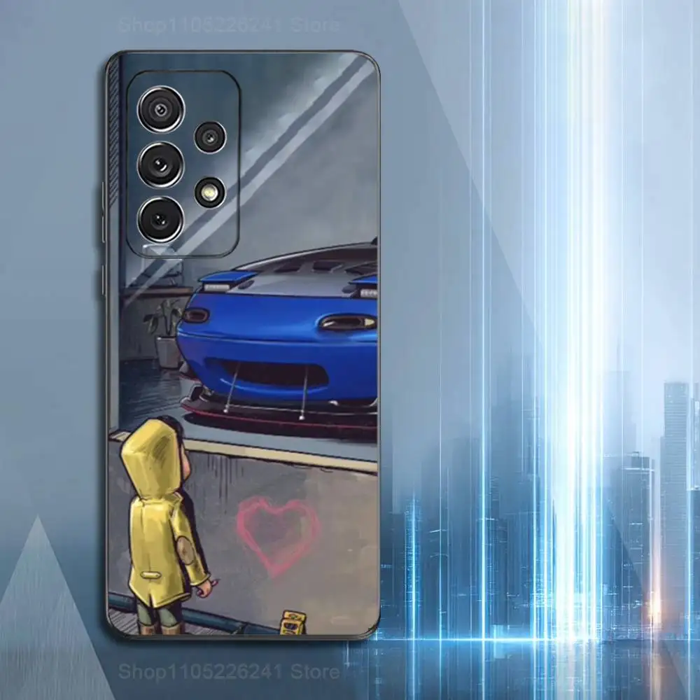 Милый автомобильный телефон M-Miatas M-Mx5 для Samsung S25, S10, S20, S10, S21, S9, S24, S23, Ultra,FE, Plus,Lite, мягкий силиконовый черный чехол