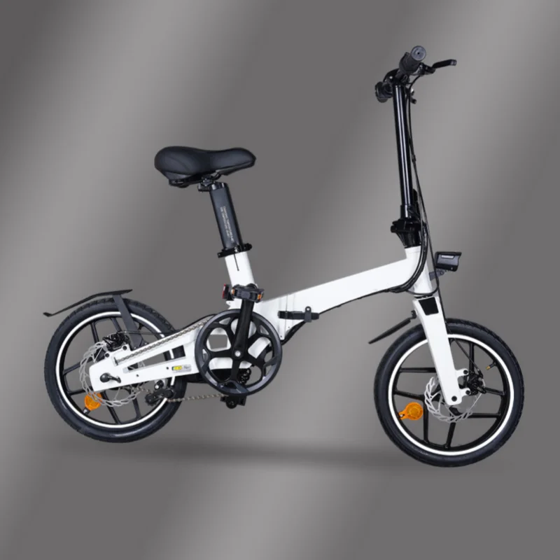 Mini-Fahrrad 250 W 36 V 40 km 16 Zoll zusammenklappbare Elektrofahrräder Erwachsene Stadt Pendeln Moped Elektrofahrrad Booster Fahrrad – Detail 4