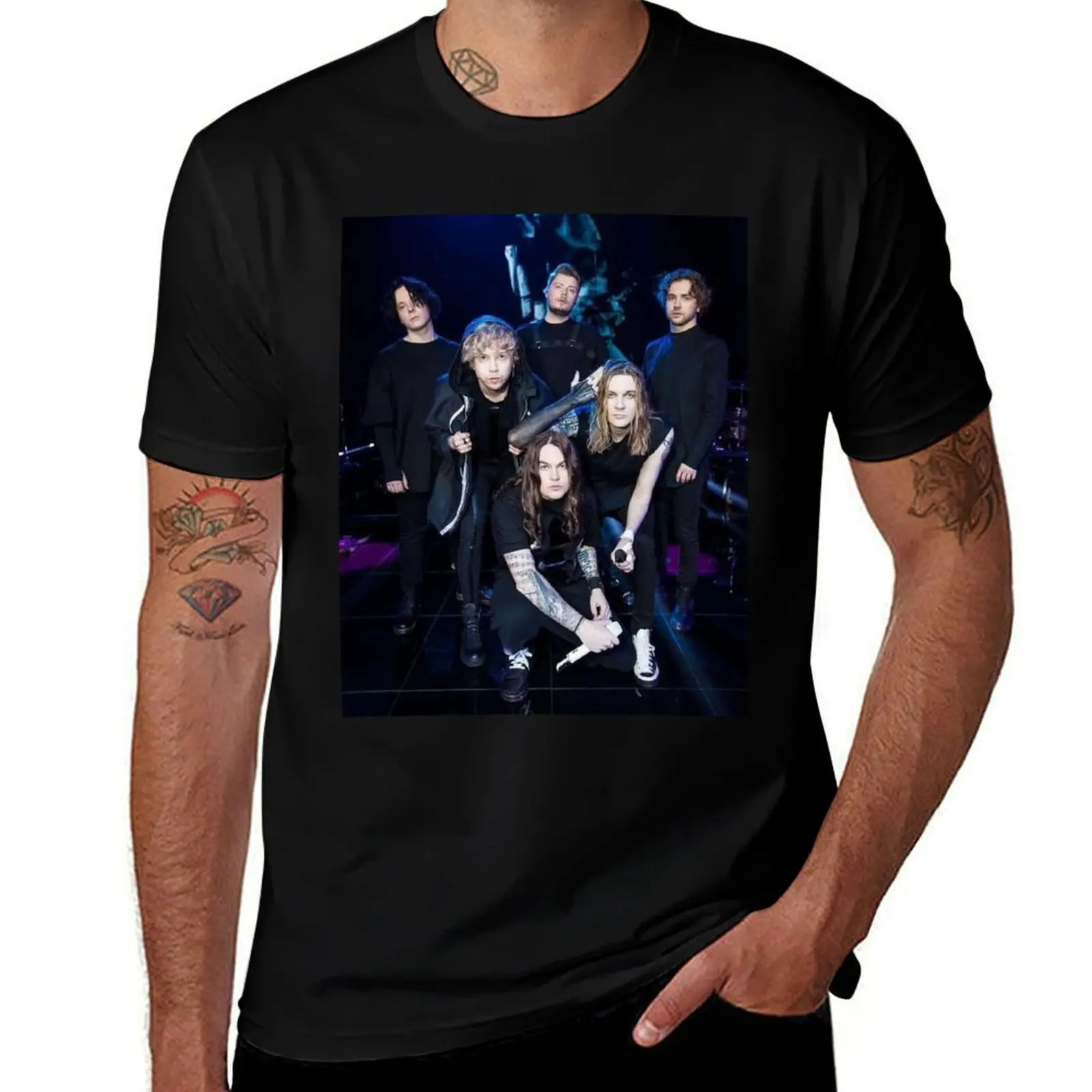 Blind Channel T-Shirt Plus Size Basic Cotton T-Shirt