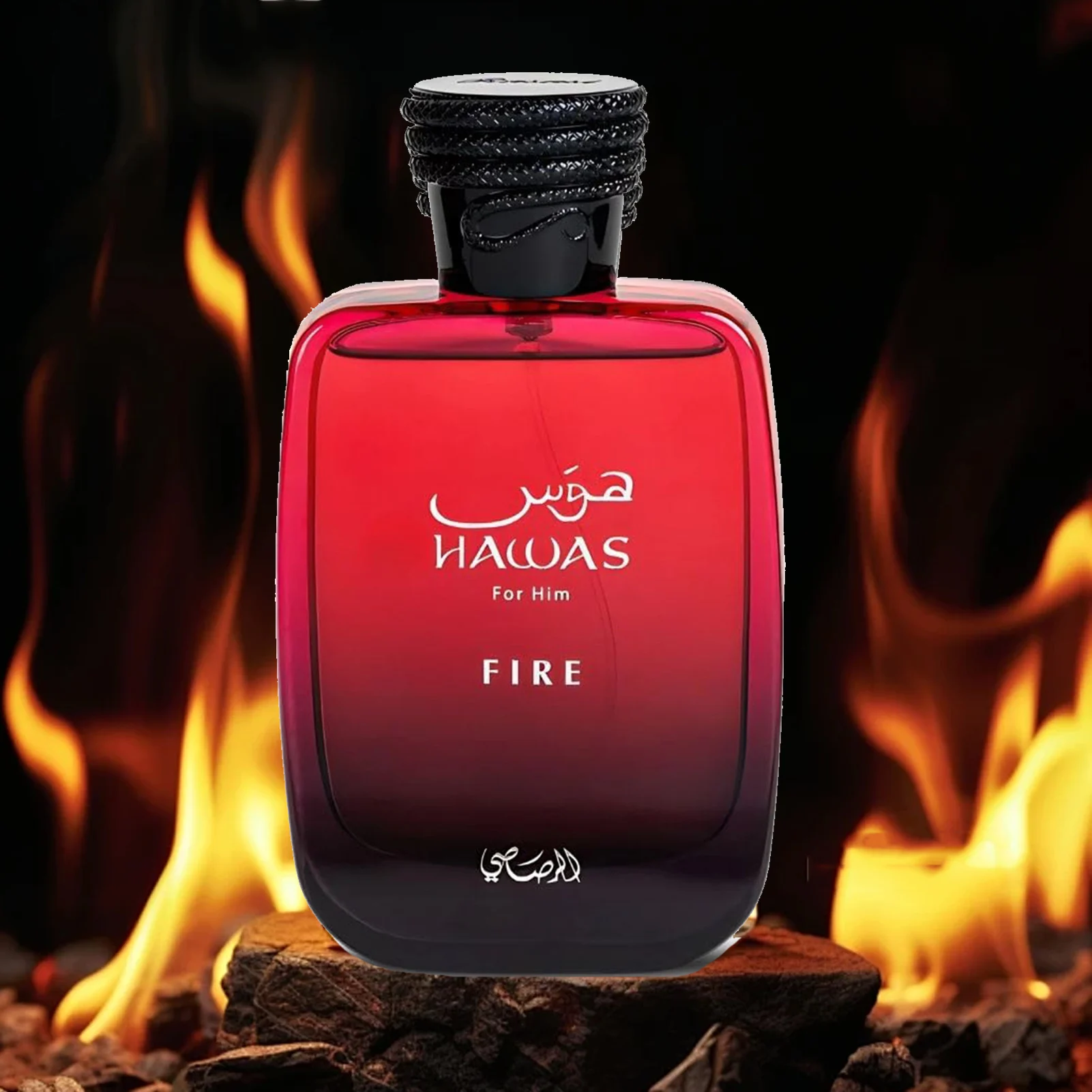 

RASASI Hawas Fire Eau De Parfum Spray 100 мл (3,4 унции) — смелые арабские духи для мужчин с огненной эссенцией и мужской силой