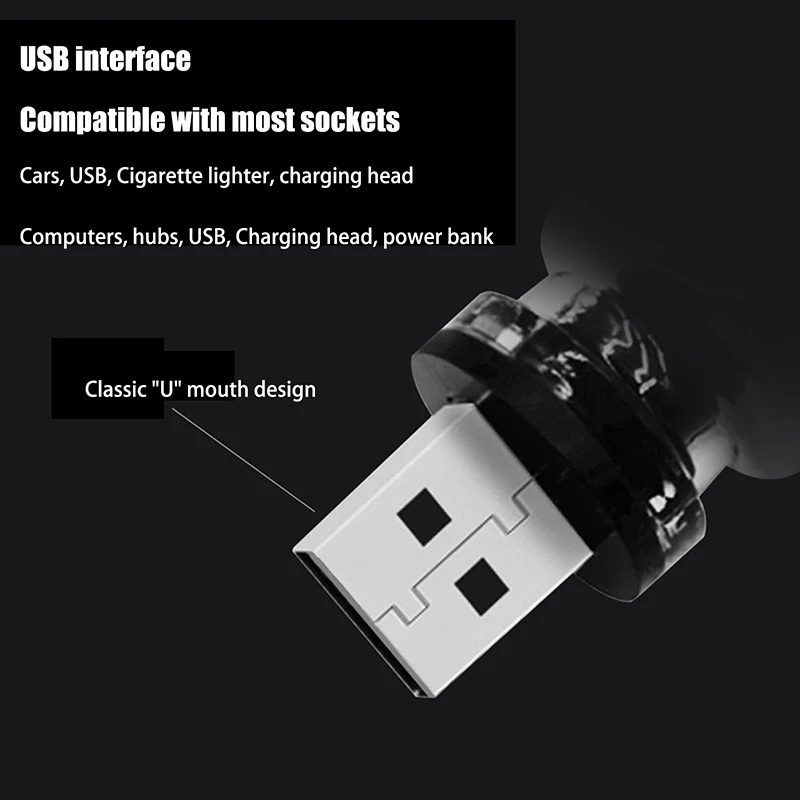 LED USB Filament Light Bulb DC 5V Touch Adjustable Brightness Nightlight Bulb Car Interior LED Atmosphere Lamp Mini Night Light