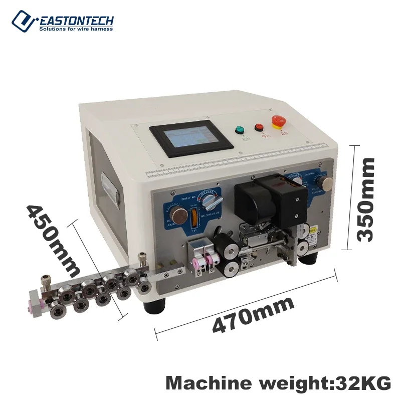 EW-3050 Automatic (1 - 6 mm) multiple conductor cable jacket layer and inner core wire stripping machine