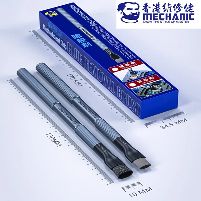 Mechaniczna szczotka do odklejania układów scalonych płyty głównej Szczotka stalowa Czyszczenie podkładek IC, usuwanie kleju Usuwanie cyny, narzędzia do szczotek polerskich
