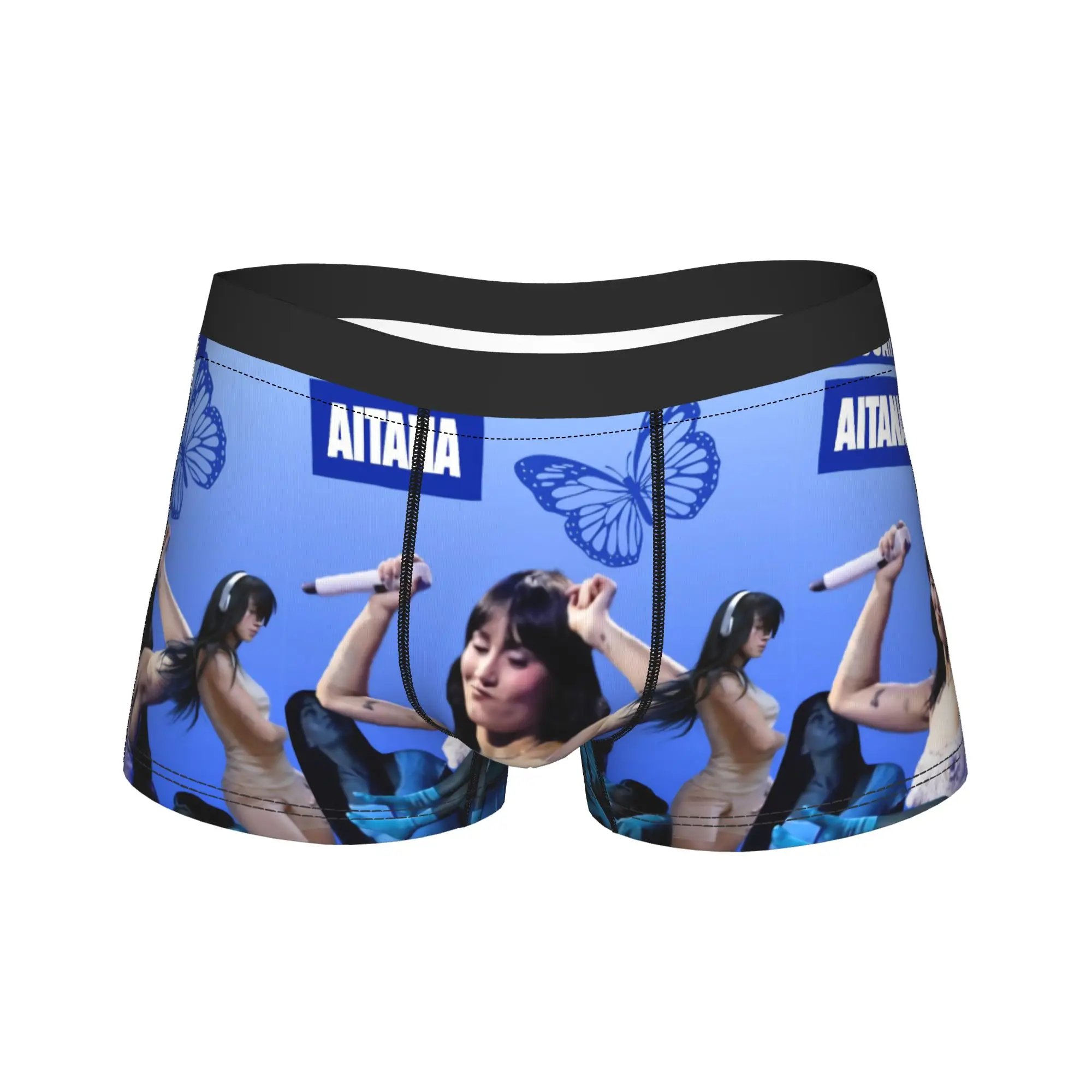 

Нижнее белье Aitanas, забавные трусы с дизайнерским принтом, шорты-брифы для мужчин, 3D-мешочек, большие размеры, боксеры