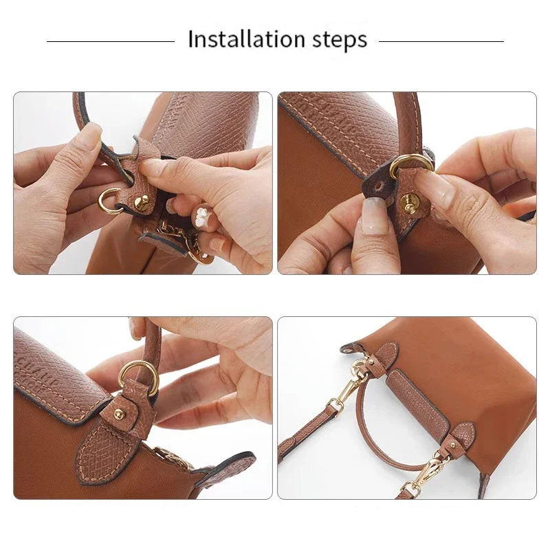 Anti Wear Bag Strap Buckle Set For Longchamp Buckle Punch-free Replacement Bag Shoulder Strap Buckle Modification Bags