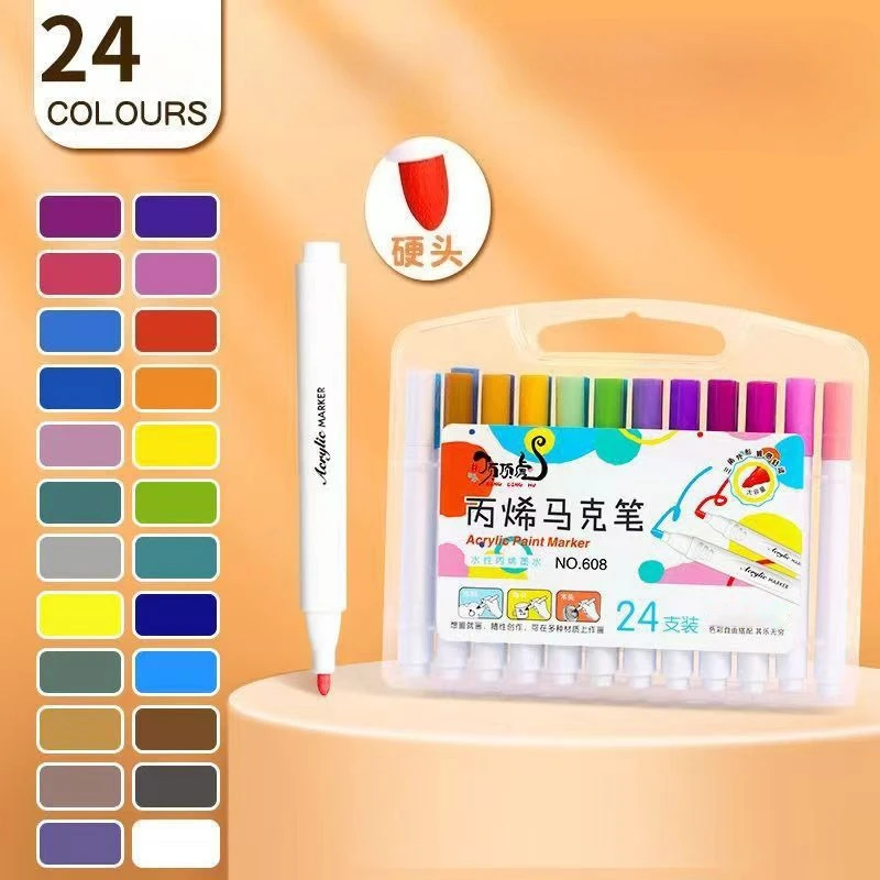 

12/24/36 Acrylic Marker, Stackable Acrylic Marker For Painting Diy Graffiti Brushes