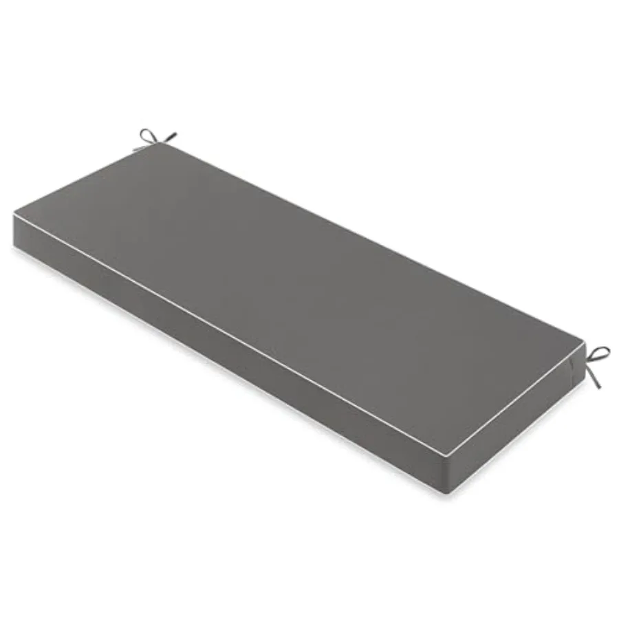 

Dark Grey Outdoor Bench Cushion 42x18x3 Inch Waterproof 3-Year Color Fastness Patio Furniture Cushions for Porch Swing Garden B