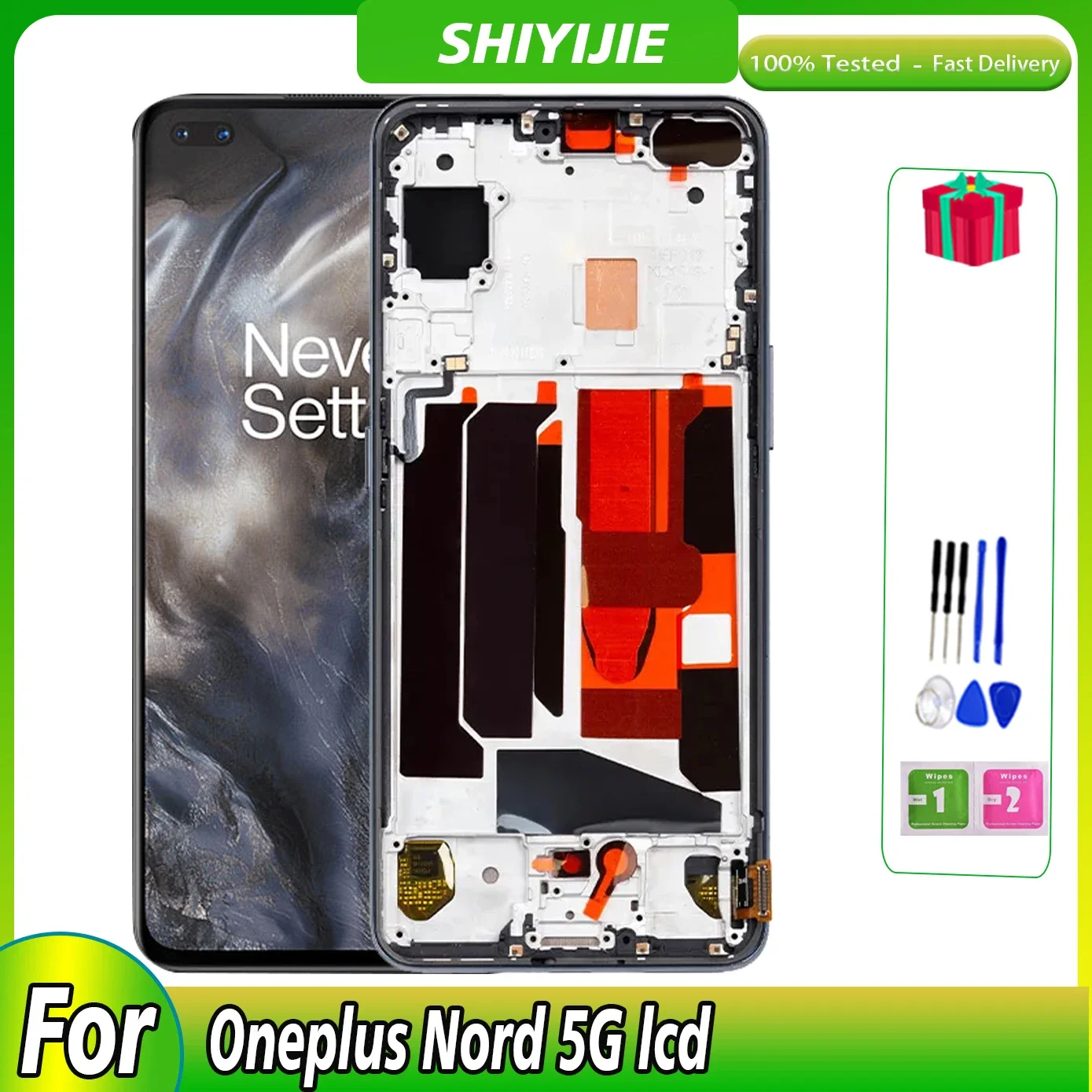 

Lcd Original For OnePlus Nord 5G AC2001 AC2003 LCD Display Touch Screen Replacement Digitizer Screen Panel Assembly High quality