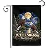 MAIANEY Jackie and Shadow Bald Eagle Garden Flag 12x18 Inch, Double Sided Yard Banner, Wildlife Outdoor Decor, Bird Lover Se llz