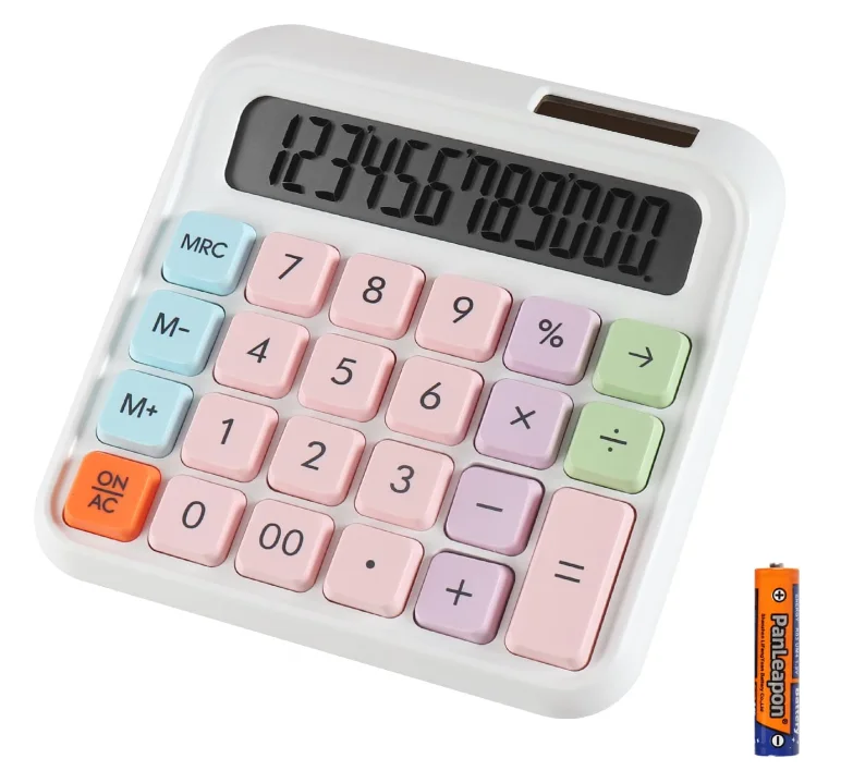 Calculator Solar & Battery Power 12 Digit Display Multi-Functional Big Button for Business Office School Calculating (HY-2688)
