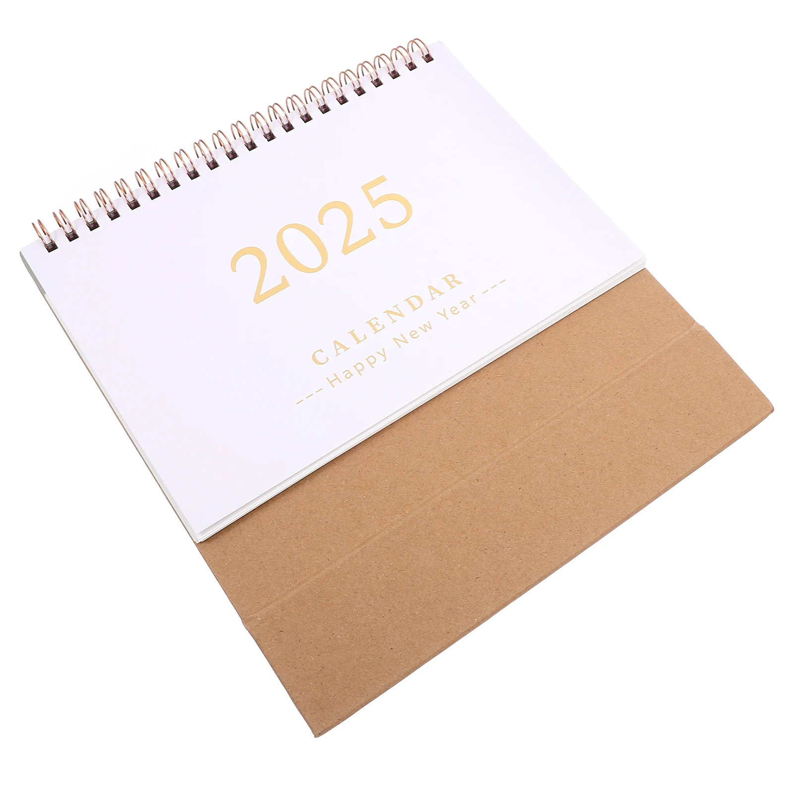 

English Version Desk Calendar Lightweight Portable Long Lasting Fade Resistant Office Supply Home Use Gift Choice Manual Date