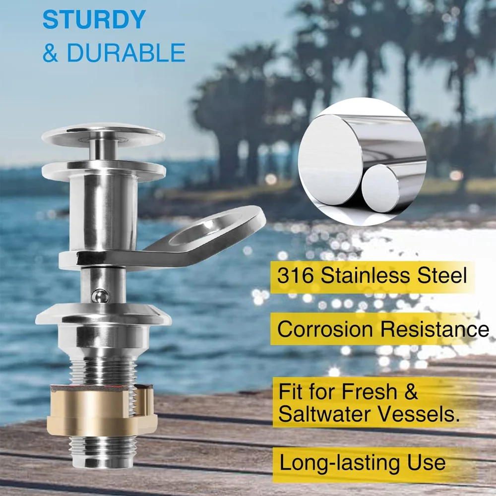 

1/2''Quick Release Boat Fender Holder Kit - Marine Stainless Steel Quick-Release Install Boat Fender Mount Brackets Hanger Kit S