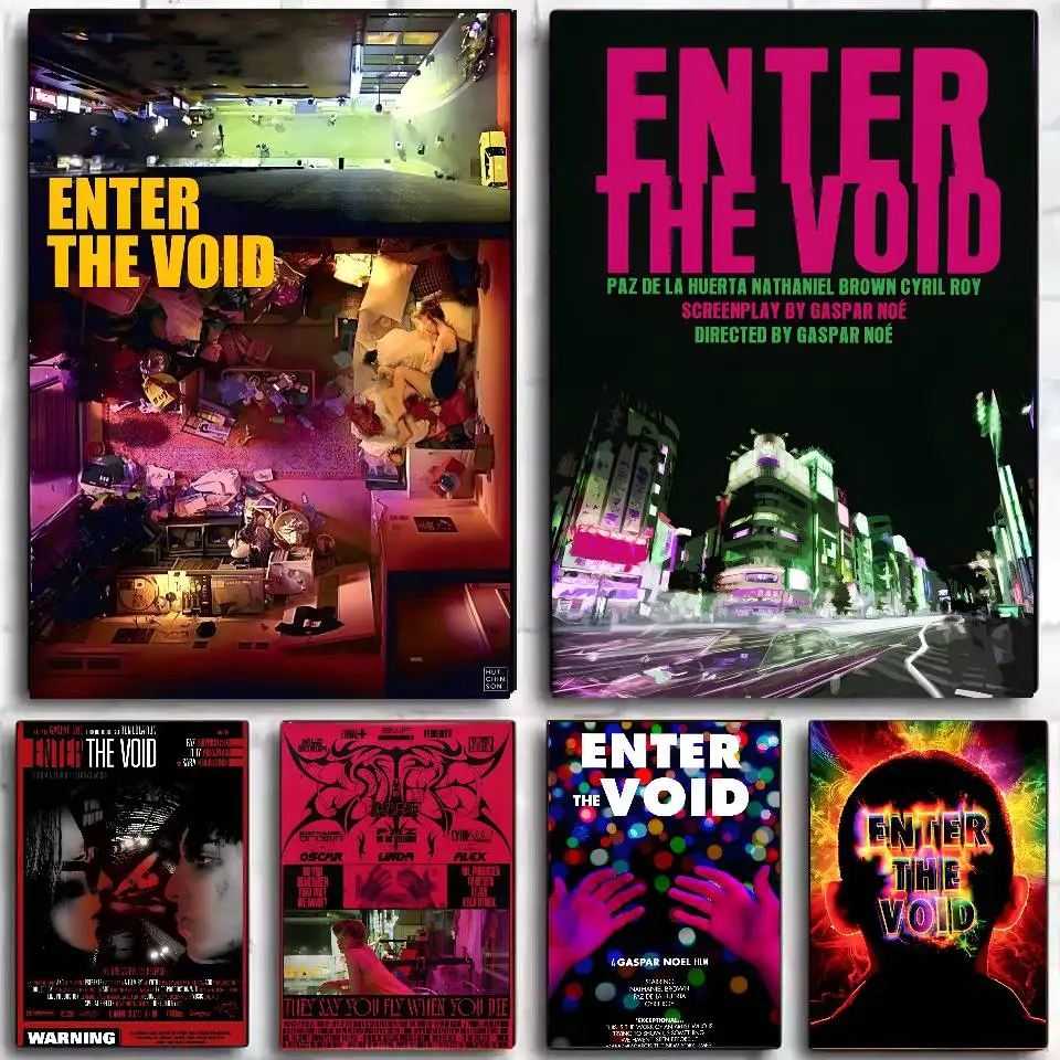 E-Enter the Void Poster, selbstklebende Kunst, wasserfester Papieraufkleber, Kaffeehaus, Bar, Wohnheim, Wanddekoration