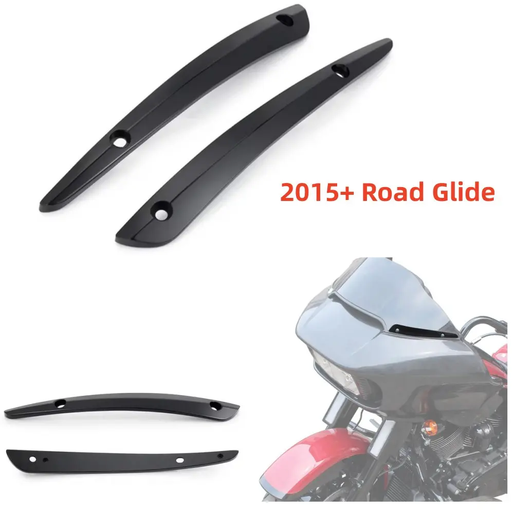 Front Split Windscreen Side Trim Molding For Harley 2015-2023 Road Glide Ultra FLTRU FLTRX Special FLTRXS
