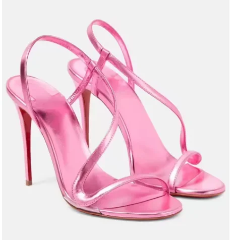 New Multi Color Serpentine Strap Women's Thin Heel Sexy High Heel External Sandals Fashion Sandals