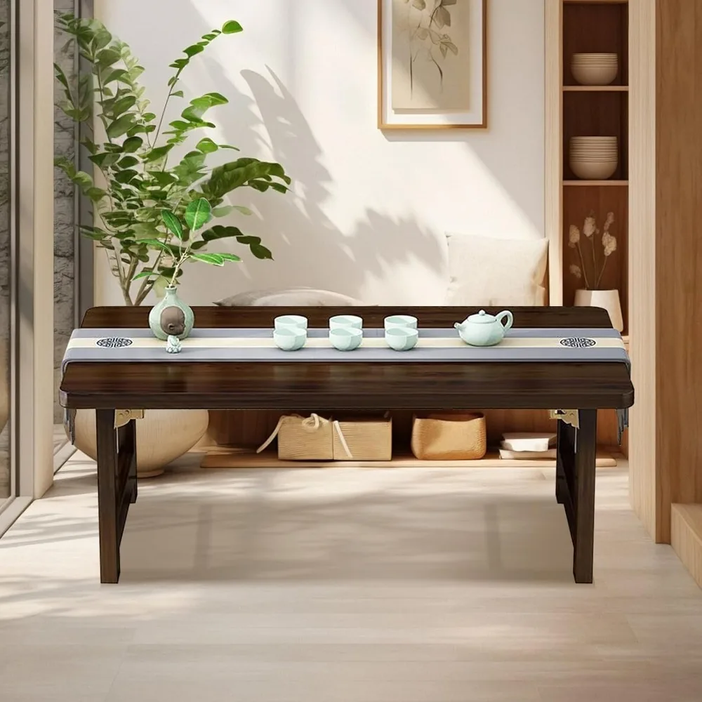 Floor Sitting Table Folding Tea Table Solid Wood Modern Coffee Low  for Sitting On The Floor Japanese Home Decoration