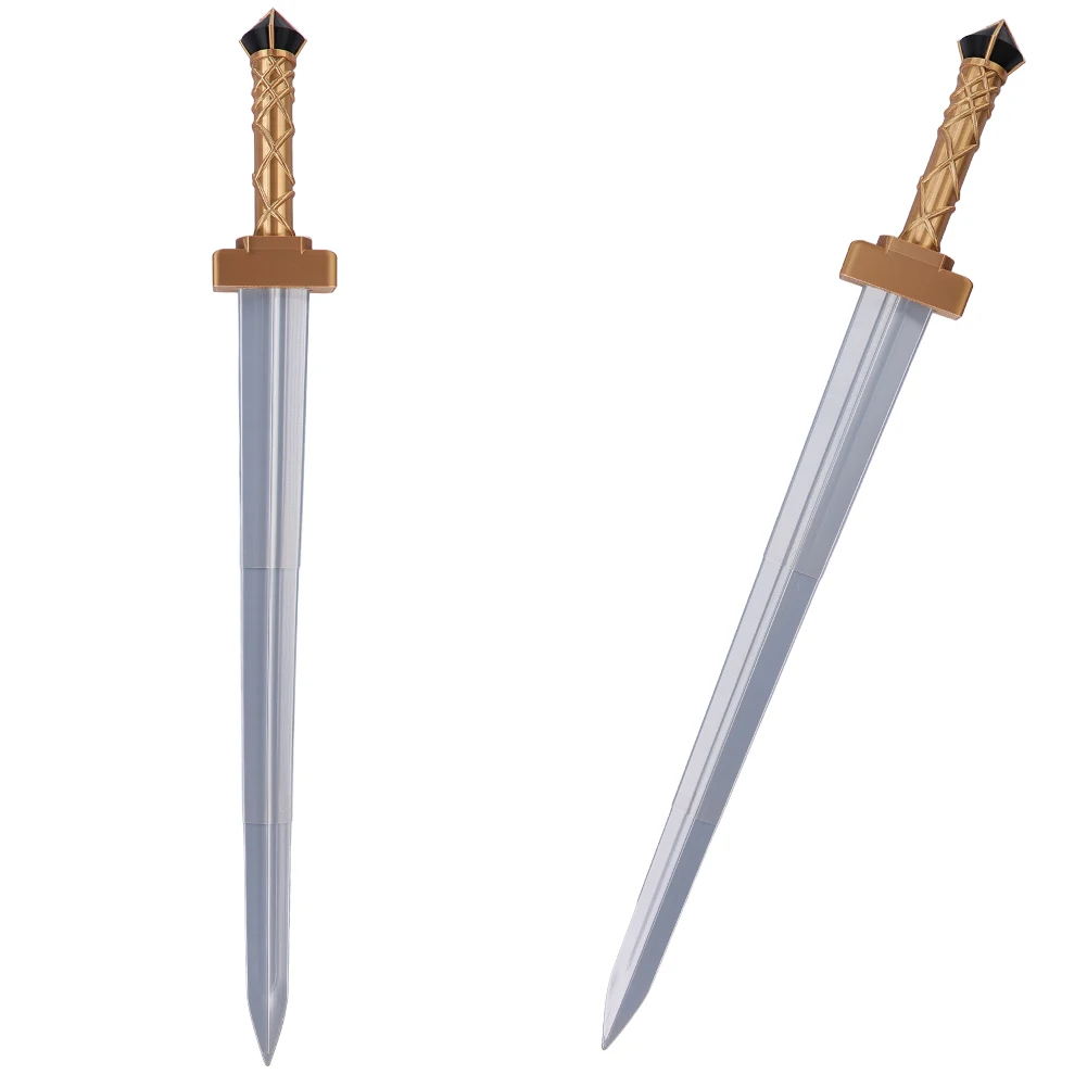 Agamemnon Cosplay The Odyssey Costume Props Sword Navy Blue Warrior Helmet Mask With Plume Braided Ponytail Halloween Carnival view 5