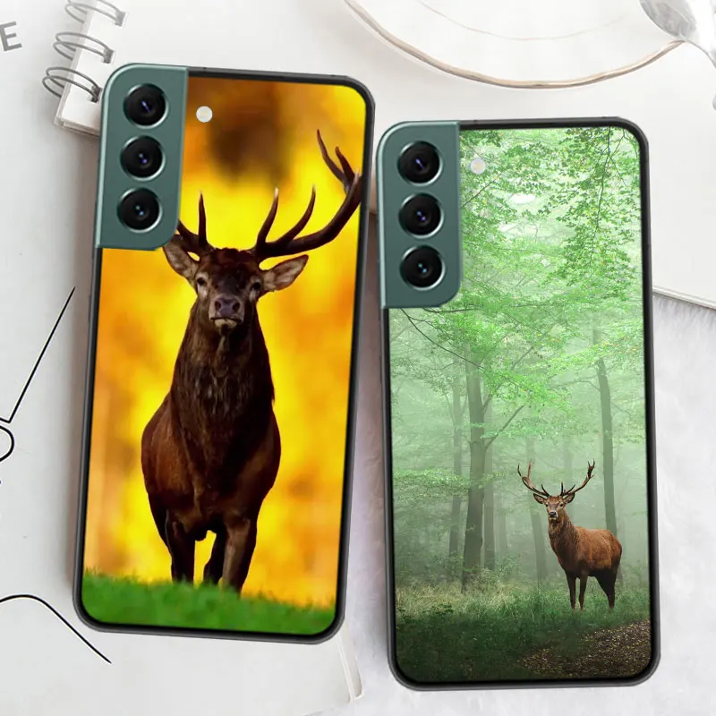 Deer Hunting Camo Phone Case For Samsung A15 A25 A35 A55 Galaxy A70S A50S A30S A30 A40 A71 A51 A41 A31 A21 A11 A01 A20S A10S A20