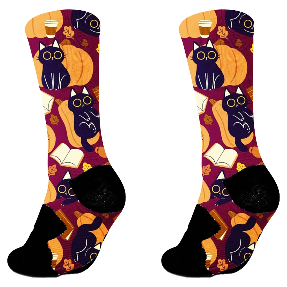 Halloween Cycling Socks Men Women Bike socks Basketball Socks Racing Socks Street Fashion Roller Skating Hip-hop Socks